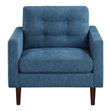 OSP Home Furnishings Grayburn Mid-Century Chair Navy