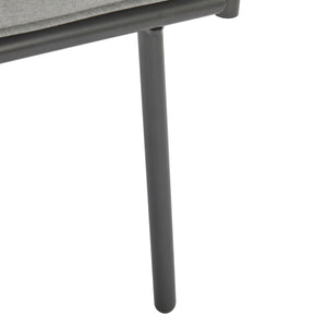 English Elm Christopher Knight Home® - 4-Pieces Outdoor Metal Patio Furniture Set with Deep-Seat Cushions, Teslin Rope, Wood-Look Tabletop, Rust-Resistant Frame Grey N780P2540701G