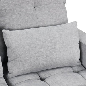 English Elm 101.2" Modular Chenille Sectional Sofa with Tufted Cushions and Deep Seating for Living Room N719S001750E