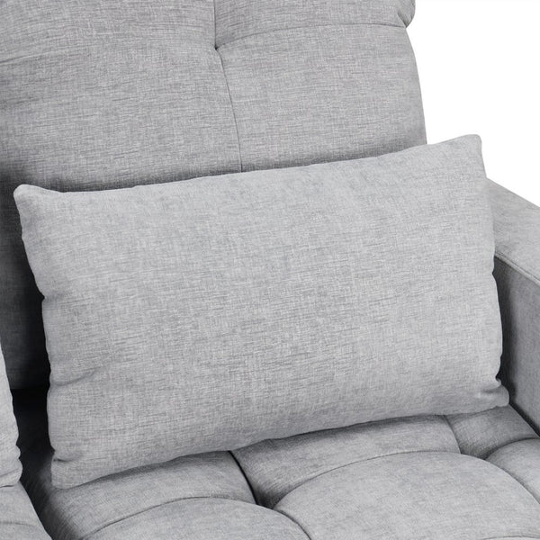 English Elm 101.2" Modular Chenille Sectional Sofa with Tufted Cushions and Deep Seating for Living Room N719S001750E