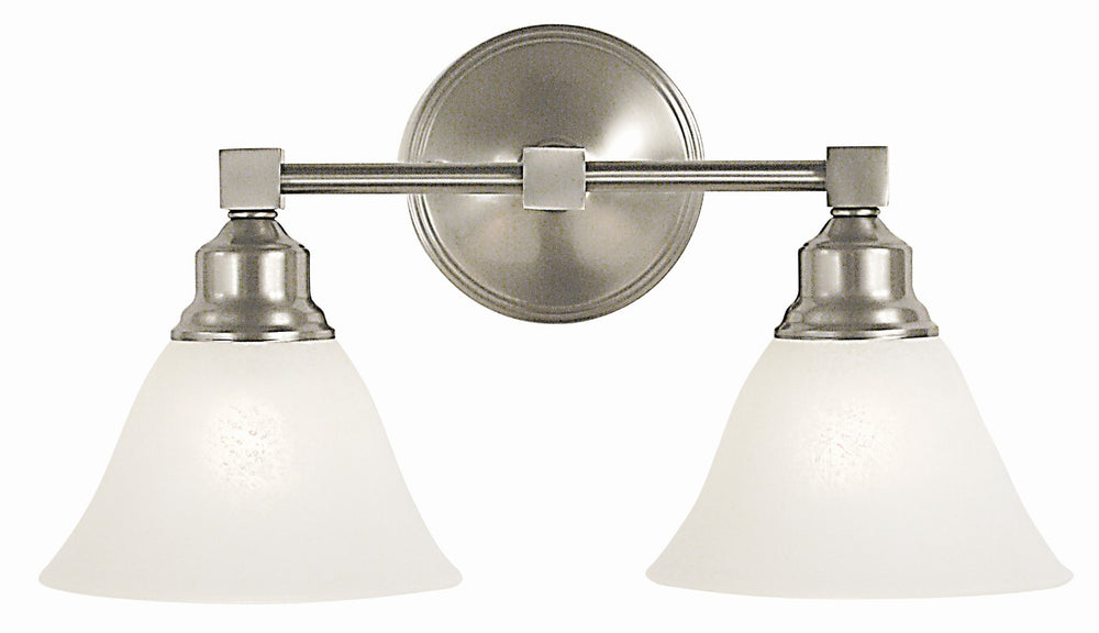 Framburg 2-light Sconce – Elegant Antique Brass Fixture With Classic American Craftsmanship For Timeless Style Brushed Nickel With White Marble Glass Shade Metal 2422 Bn/Wh