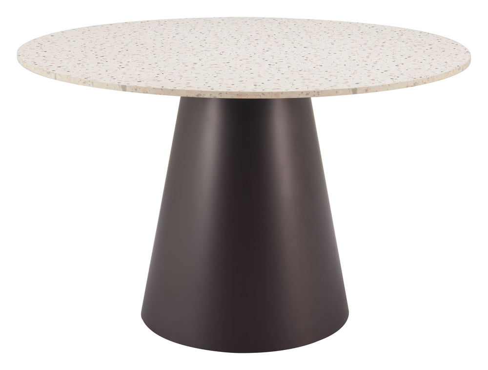 Zuo Modern Jorf Dining Table In Beige & Bronze - Stylish Mdf And Steel Design For Modern Dining Spaces! Beige Mdf,Steel 109928-zuo-modern
