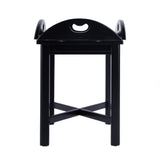 Carlisle Oval Wood Butler Table 2427111 Black Butler Specialty