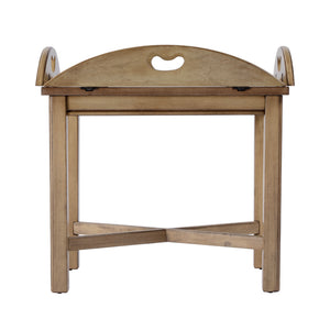 Carlisle Oval Wood Butler Table 2427424 Beige Butler Specialty