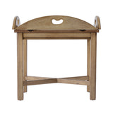 Carlisle Oval Wood Butler Table 2427424 Beige Butler Specialty