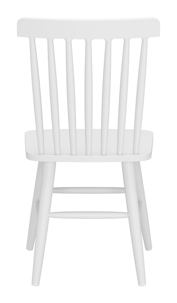 Zuo Modern Zeilen Dining Chair Set Of 2 - Modern, Versatile Aluminum Seating For Chic Home Décor & Style White Aluminum 704084-zuo-modern