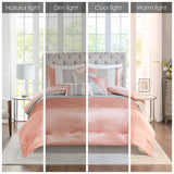 Madison Park Amherst Transitional 7 Piece Comforter Set MP10-2322 Coral