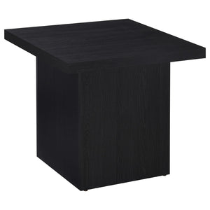 English Elm Caroline Matte Black 3 Piece Coffee and End Table Set for Modern Living Rooms B062S01597