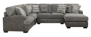 English Elm Wallace & Bay - Wallace & Bay  Grennburg Gray Modular 4 Piece Sectional