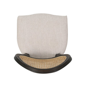 English Elm Christopher Knight Home® - DININGCHAIR Handcrafted Wicker & Fabric Dining Chair Set with Padded Seat, Rubberwood Frame Elegance Beige 65164.00BGE