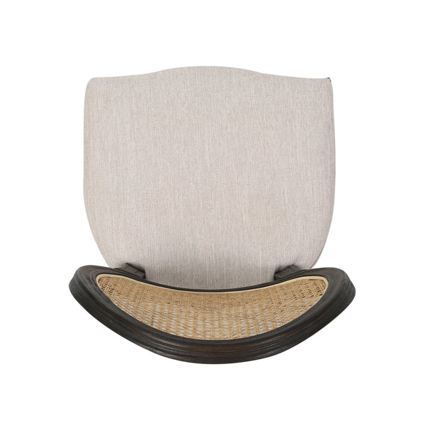 English Elm Christopher Knight Home® - DININGCHAIR Handcrafted Wicker & Fabric Dining Chair Set with Padded Seat, Rubberwood Frame Elegance Beige 65164.00BGE