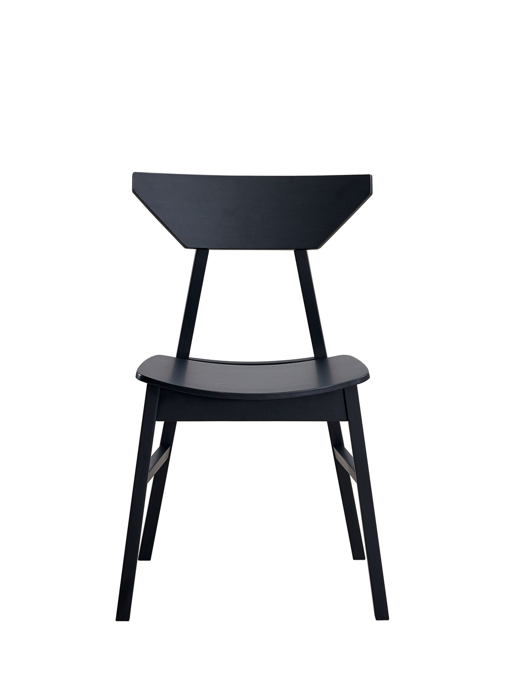 English Elm Briar Black Finish Side Chair Set of 4 — Curved Padded Seat & Back, Durable Composite Wood, 220 lb Cap. B2726P287555