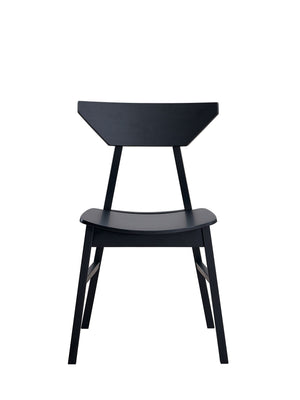 English Elm Briar Black Finish Side Chair Set of 4 — Curved Padded Seat & Back, Durable Composite Wood, 220 lb Cap. B2726P287555