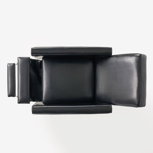 English Elm Christopher Knight Home® - Black Black Fax Leather Push Back Chair — Ergonomic PU Leather Recliner, Plush Padding, Durable Frame 52422.00PUBLK