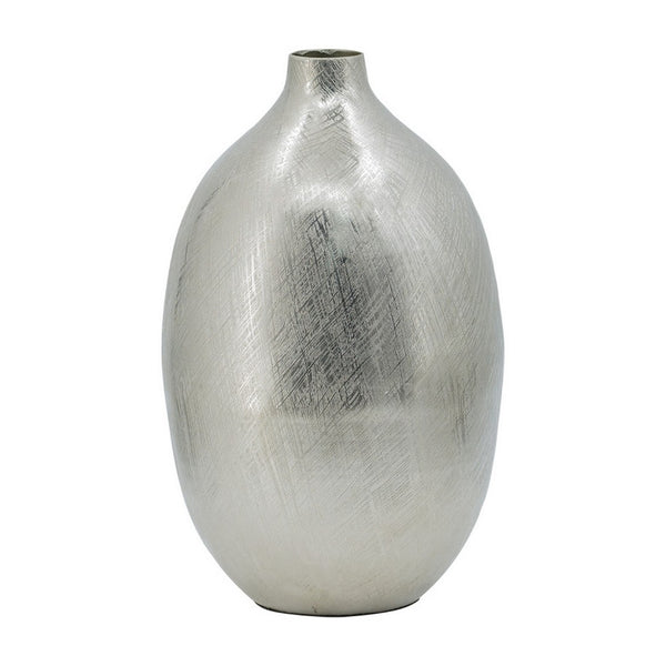 English Elm Pansy Tall Sculptural Aluminum Vase with Gold Metallic Finish for Console or Mantel B056P416844
