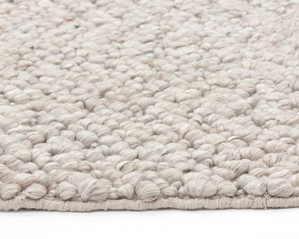 Sunpan Umea Hand-Woven Rug - Luxurious Artisanal Design with Eco-Friendly Wool for a Cozy Contemporary Home Dust