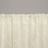 Madison Park Irina Transitional Diamond Sheer Window Curtain Panel MP40-2333 Ivory