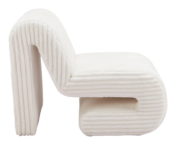 Opam Accent Chair White 110283 Zuo Modern
