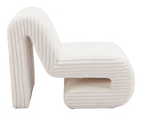 Opam Accent Chair White 110283 Zuo Modern