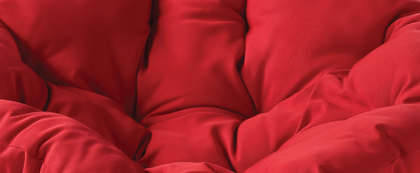 OSP Home Furnishings Papasan Chair Red