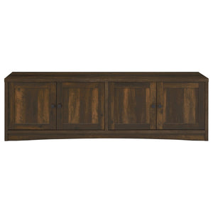 English Elm Sloat Matte Black Three Piece Entertainment Center with Media Towers for Large Tvs B062S01796