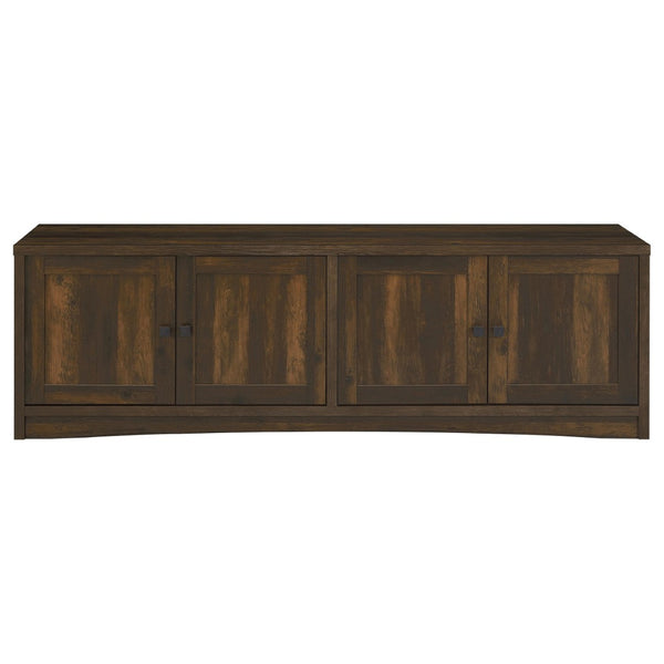 English Elm Sloat Matte Black Three Piece Entertainment Center with Media Towers for Large Tvs B062S01796