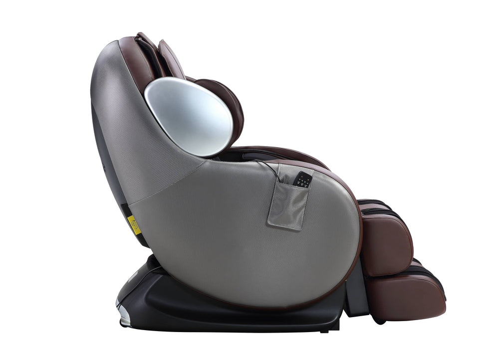 English Elm Pacari Chocolate 2D Power Massage Chair with Zero Gravity, 16 Airbags, Shiatsu Kneading & Foot Relief B2726P251666