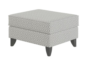 Fusion Limelight Mineral Style Metal Ottoman - Chic Grey Accent Piece With Durable Fabric & Unique Design Grey Ws,98% Polypropylene 2% Polyester 243 Style Metal Ottoman
