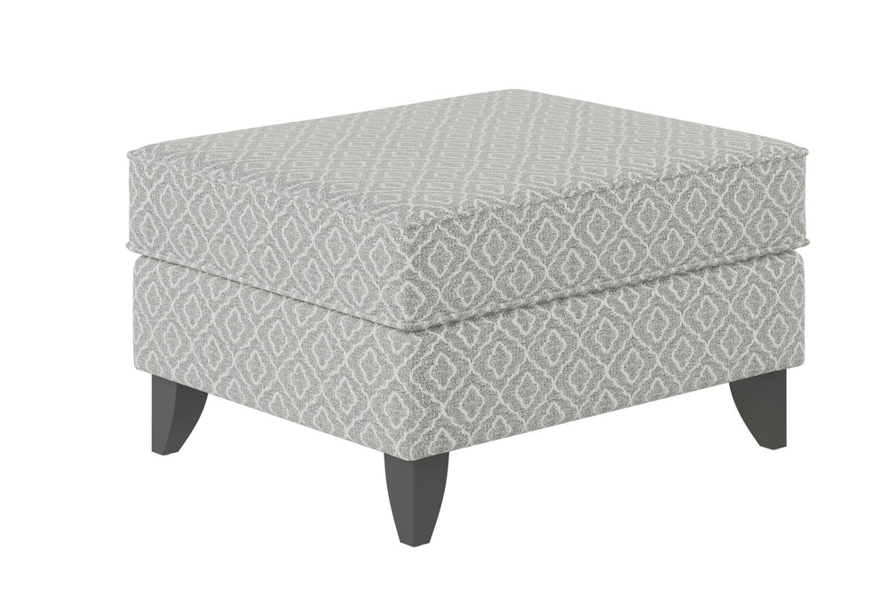 Fusion Limelight Mineral Style Metal Ottoman - Chic Grey Accent Piece With Durable Fabric & Unique Design Grey Ws,98% Polypropylene 2% Polyester 243 Style Metal Ottoman