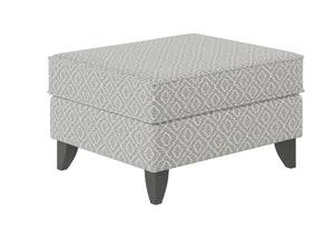 Fusion Limelight Mineral Style Metal Ottoman - Chic Grey Accent Piece With Durable Fabric & Unique Design Grey Ws,98% Polypropylene 2% Polyester 243 Style Metal Ottoman