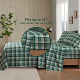 Woolrich Flannel Lodge/Cabin Sheet Set WR20-1794 Green Plaid