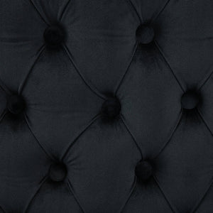 English Elm Velvet Mid-Century Double Dining Loveseat Bench with Hand-Tufted Buttons, Wingback Comfort, Luxe Seating W1143P362521 W1143P362521