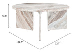 Lancaster Coffee Table Natural 109849 Zuo Modern