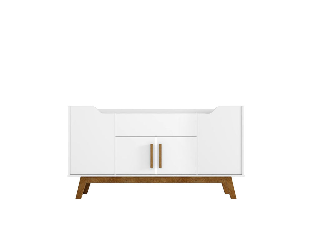 Manhattan Comfort Addie Mid-Century Modern Sideboard White 244BMC6