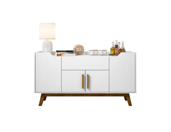Manhattan Comfort Addie Mid-Century Modern Sideboard White 244BMC6