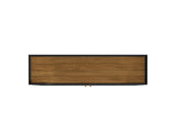 Manhattan Comfort Addie Mid-Century Modern Sideboard Matte Black and Cinnamon 244BMC82