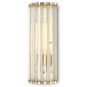 Warwick Wall Sconce - Timeless Crystal and Wrought Iron Design in Contemporary Silver Leaf Finish