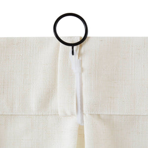English Elm 2-piece Pinch Pleat Poly Linen Curtain Panels Tailored Formal Drape for Any Room Ivory B035P482983
