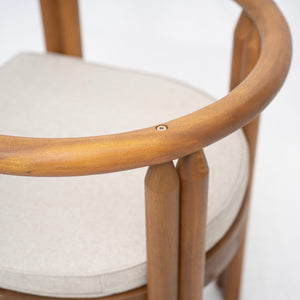 English Elm Christopher Knight Home® - Cove Acacia Wood Dining Chair Set Of 2 With Teak Finish And Beige Cushions For Indoor/Outdoor Use N775P329653T