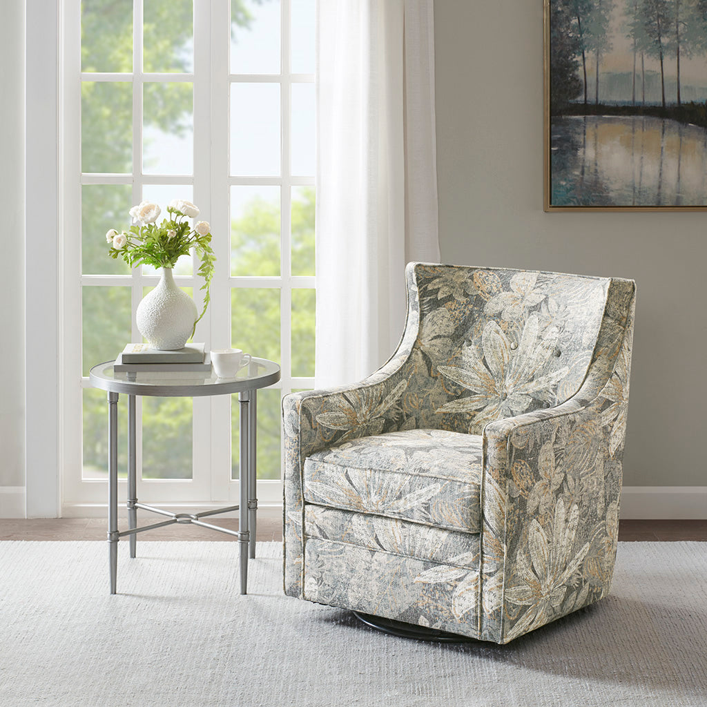 Madison Park Curve Swivel Glider Chair - Thumbnail 4