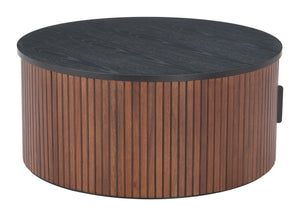 Nejaus Coffee Table Black & Walnut 110299 Zuo Modern