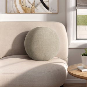 Chapel Hill Laguna  Solid Round Ball Pillow CH30-0037 Light Taupe