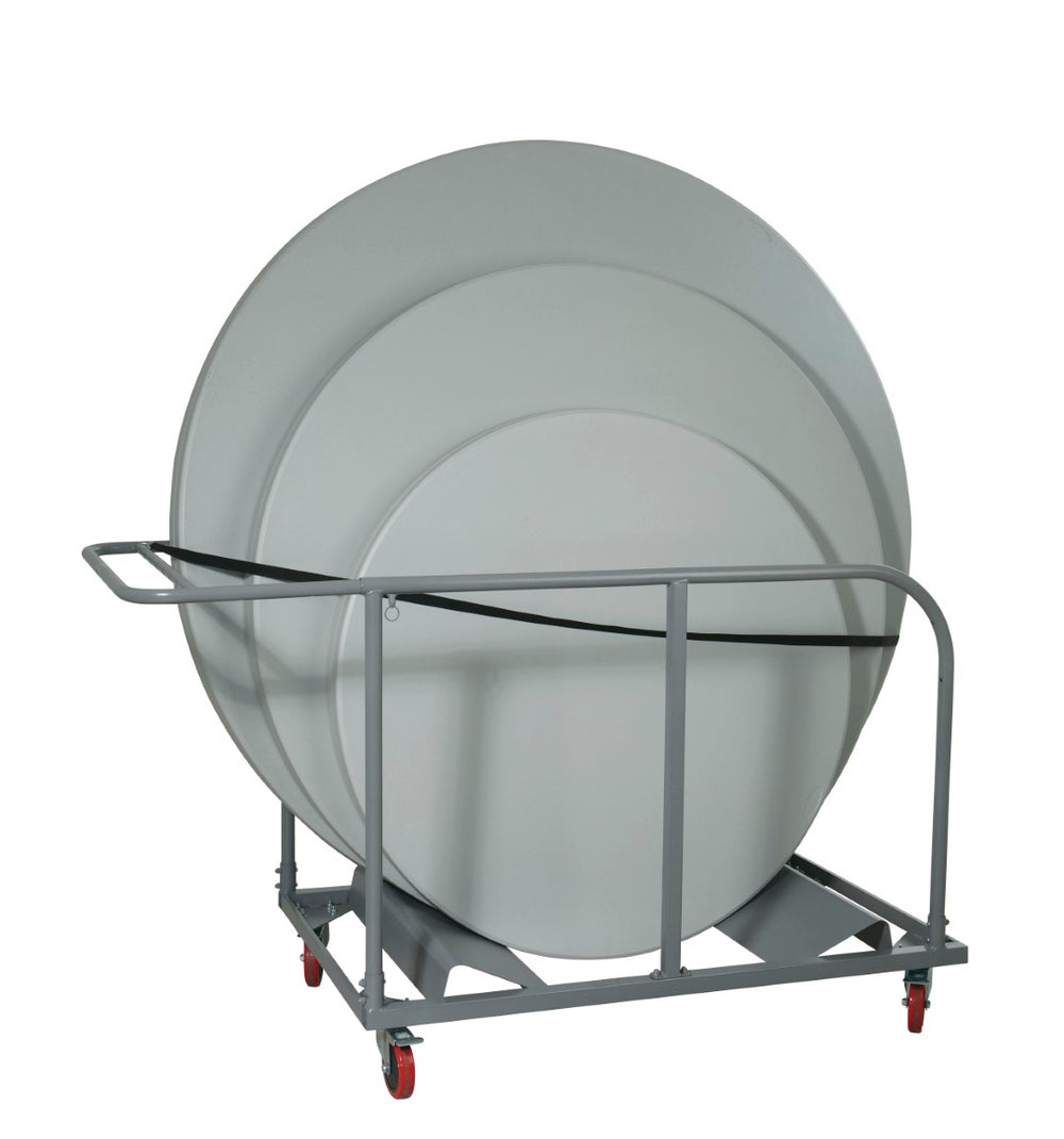 OSP Home Furnishings Caddy for Round Tables with Locking Swivel Casters and Removable Stake Sides TC106