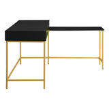 OSP Home Furnishings Modern Life Desk in Black Black