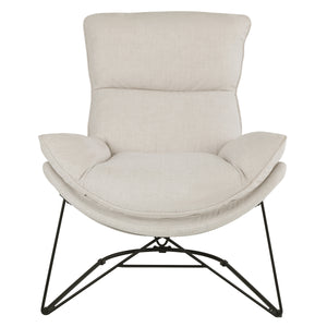 OSP Home Furnishings Ryedale Lounge Chair Cream