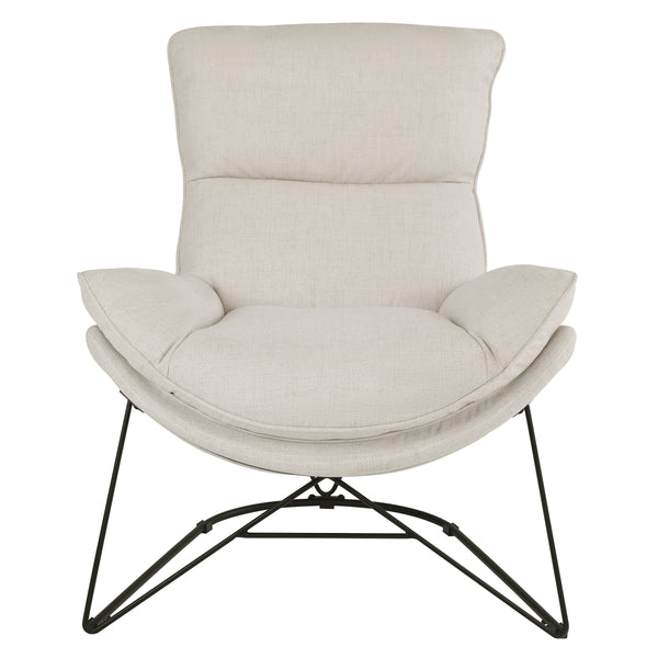 OSP Home Furnishings Ryedale Lounge Chair Cream