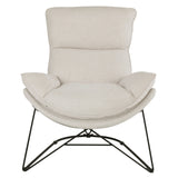 OSP Home Furnishings Ryedale Lounge Chair Cream