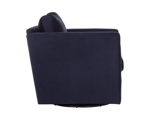 Sunpan GEORGIE Swivel Lounge Chair in Abbington Navy – Modern Comfort, Stylish Design for Any Space 110632