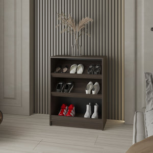 English Elm FM Nutrioso Tilt-Out Shoe Cabinet with Scratch-Resistant Finish, Space-Saving Design for Small Rooms Wenge 39.37 L x 19.29 W x 5.91 H B128P301390