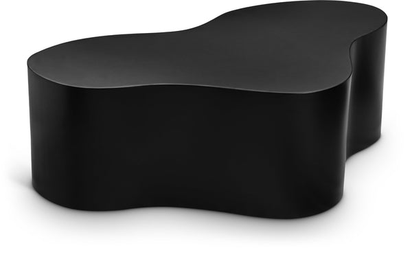 Meridian Furniture Tevere Angular Iron Coffee Table Sculptural Low Profile Accent for Modern Living Rooms Black 246Black-C